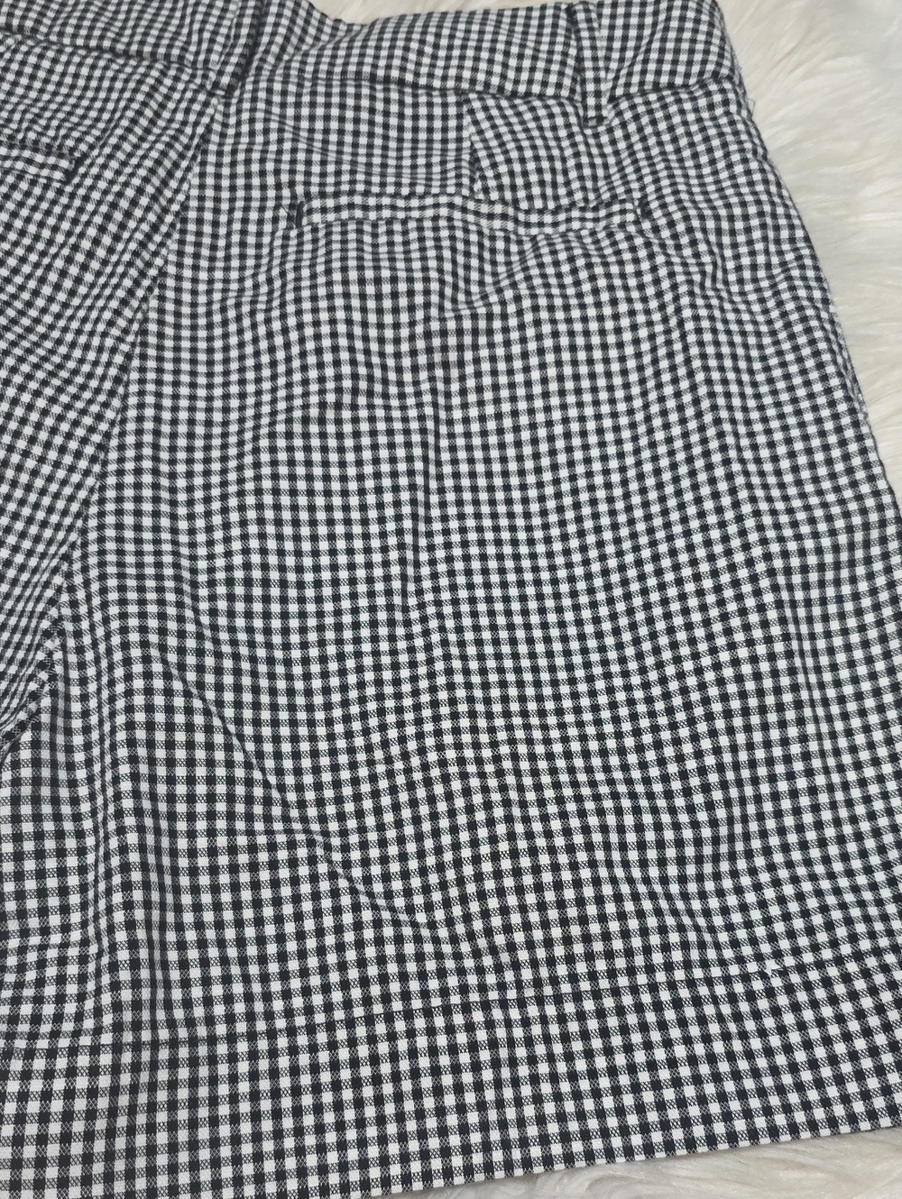 NWT A New Day Gingham Pleated Shorts- 4 - Picture 7 of 10